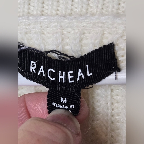 Women's Racheal Angora Hair Blend Fringe Sweater, Size Medium - Picture 2 of 3